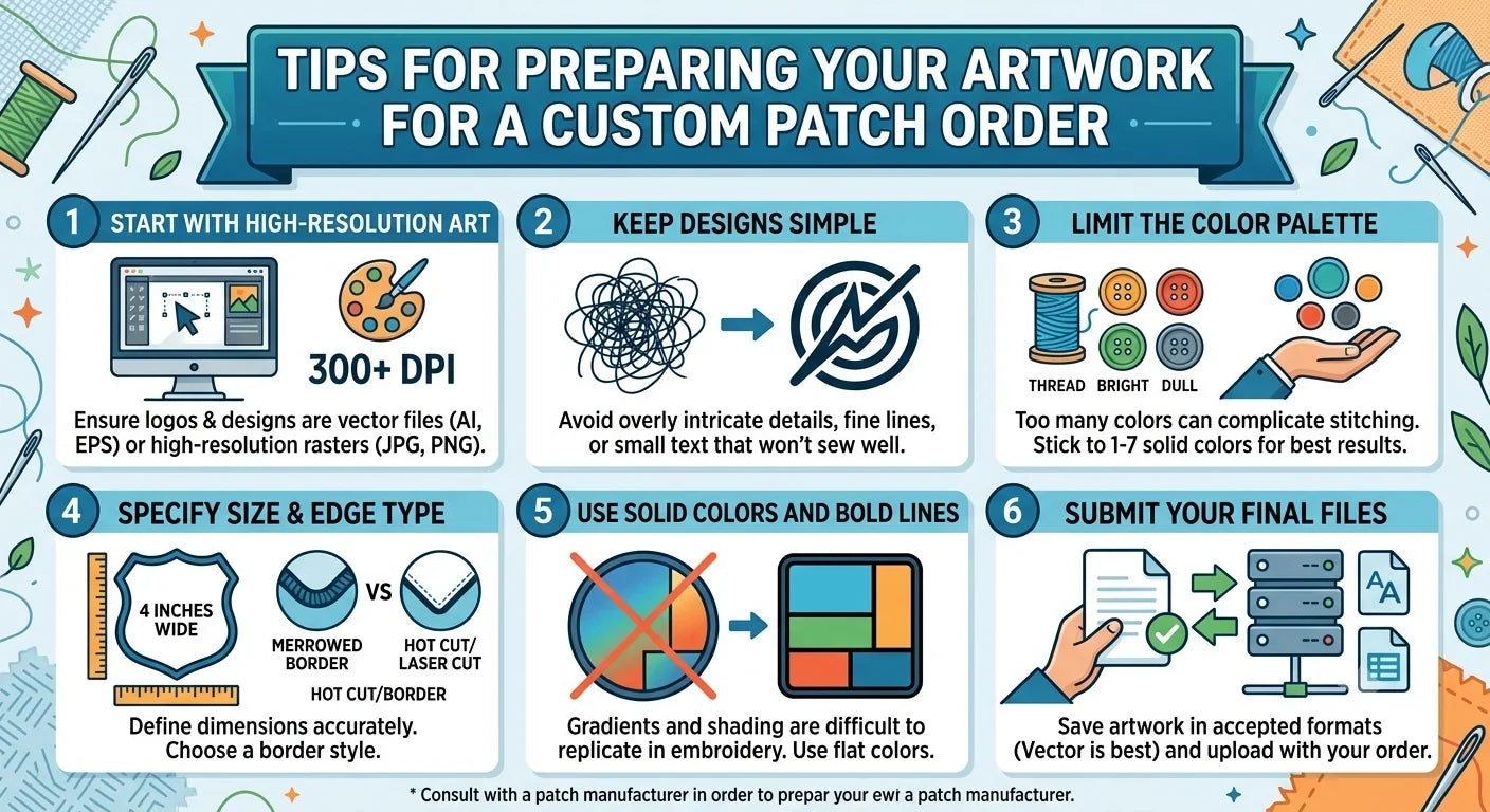 Tips for Preparing Your Artwork for a Custom Patch Order