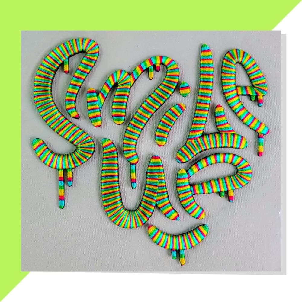 Custom 3D Embroidered Transfer